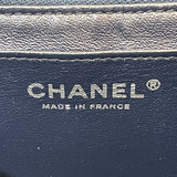 シャネル CHANEL マトラッセチェーンショルダー 21番台 ネイビー/シルバー金具 ラムスキン レディース ショルダーバッグ