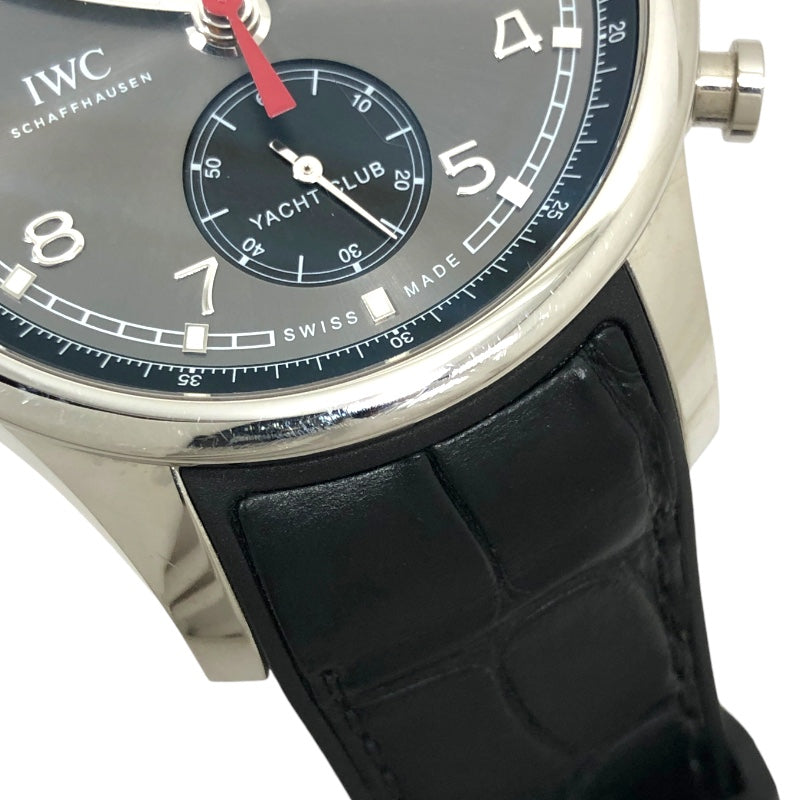 インターナショナルウォッチカンパニー IWC ポルトギーゼ ヨットクラブ クロノグラフ IW390503 ブラック/グレー SS メンズ 腕時計