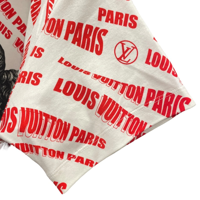 ルイ・ヴィトン LOUIS VUITTON FORNASETTI 総柄プリントTシャツ FLTS91 ホワイト コットン レディース 半袖Ｔシャツ