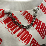 ルイ・ヴィトン LOUIS VUITTON FORNASETTI 総柄プリントTシャツ FLTS91 ホワイト コットン レディース 半袖Ｔシャツ
