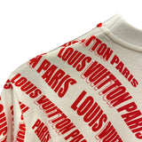 ルイ・ヴィトン LOUIS VUITTON FORNASETTI 総柄プリントTシャツ FLTS91 ホワイト コットン レディース 半袖Ｔシャツ