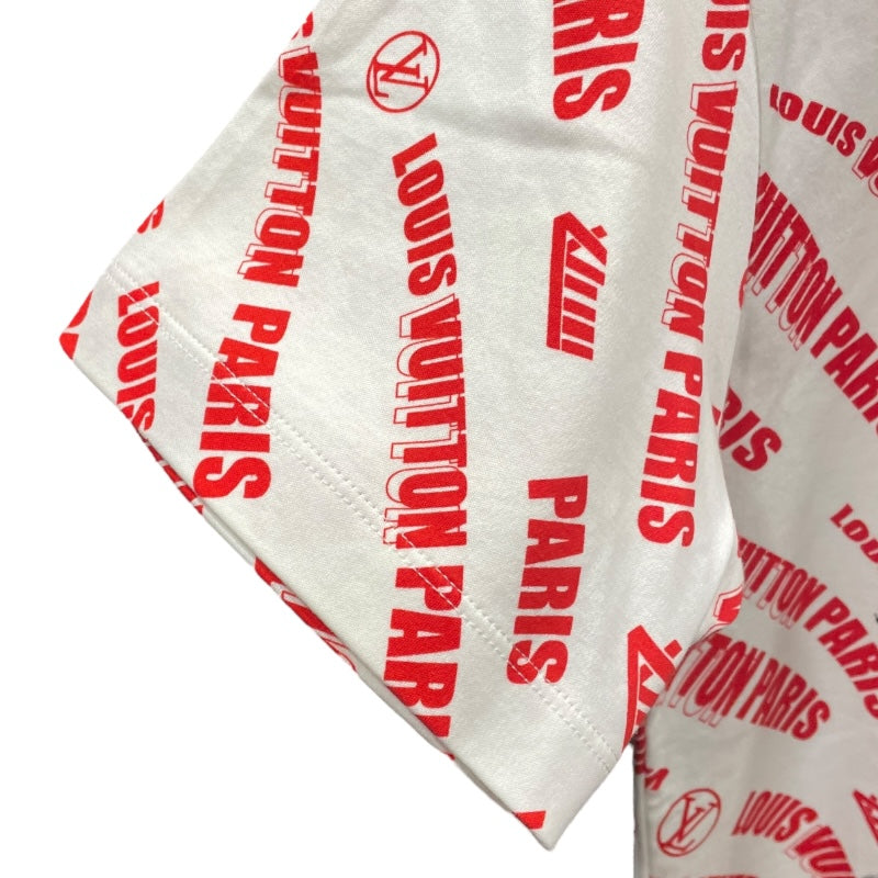 ルイ・ヴィトン LOUIS VUITTON FORNASETTI 総柄プリントTシャツ FLTS91 ホワイト コットン レディース 半袖Ｔシャツ
