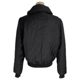 シャネル CHANEL ラインストーンロゴ装飾パファージャケット P64940 ブラック ポリアミド レディース その他アウター