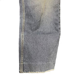 バレンシアガ BALENCIAGA フェード加工ワイドデニムパンツ インディゴ コットン レディース デニムパンツ