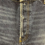 バレンシアガ BALENCIAGA フェード加工ワイドデニムパンツ インディゴ コットン レディース デニムパンツ