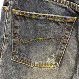 バレンシアガ BALENCIAGA フェード加工ワイドデニムパンツ インディゴ コットン レディース デニムパンツ