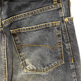 バレンシアガ BALENCIAGA フェード加工ワイドデニムパンツ インディゴ コットン レディース デニムパンツ