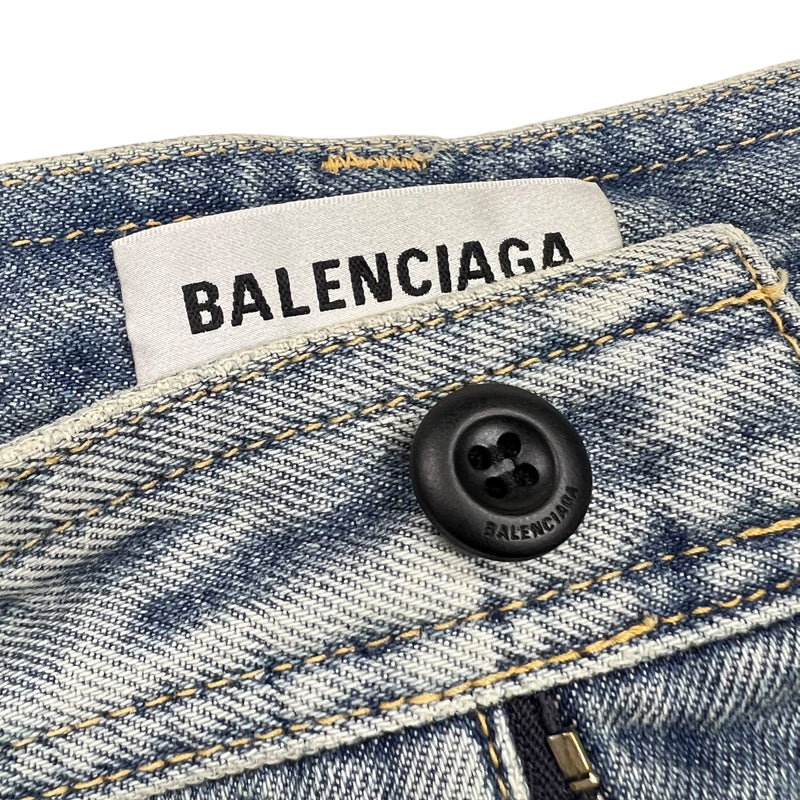 バレンシアガ BALENCIAGA デニム カーゴスカート 681717 34 ブルー コットン100% レディース その他ボトムス