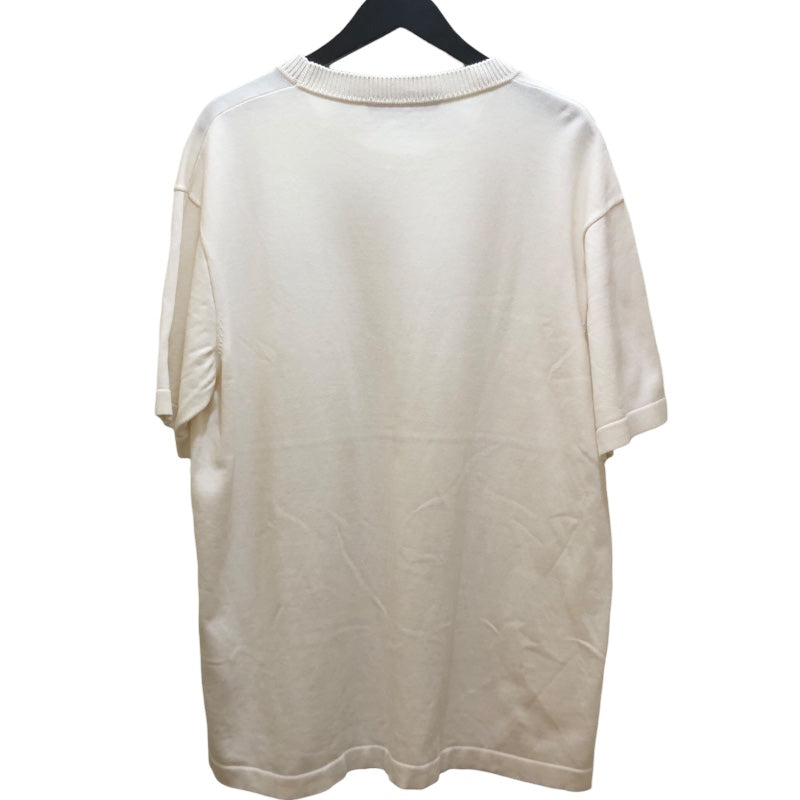 ルイ・ヴィトン LOUIS VUITTON シグネチャーロゴニットTシャツ HNN42W ホワイト コットン メンズ 半袖Ｔシャツ