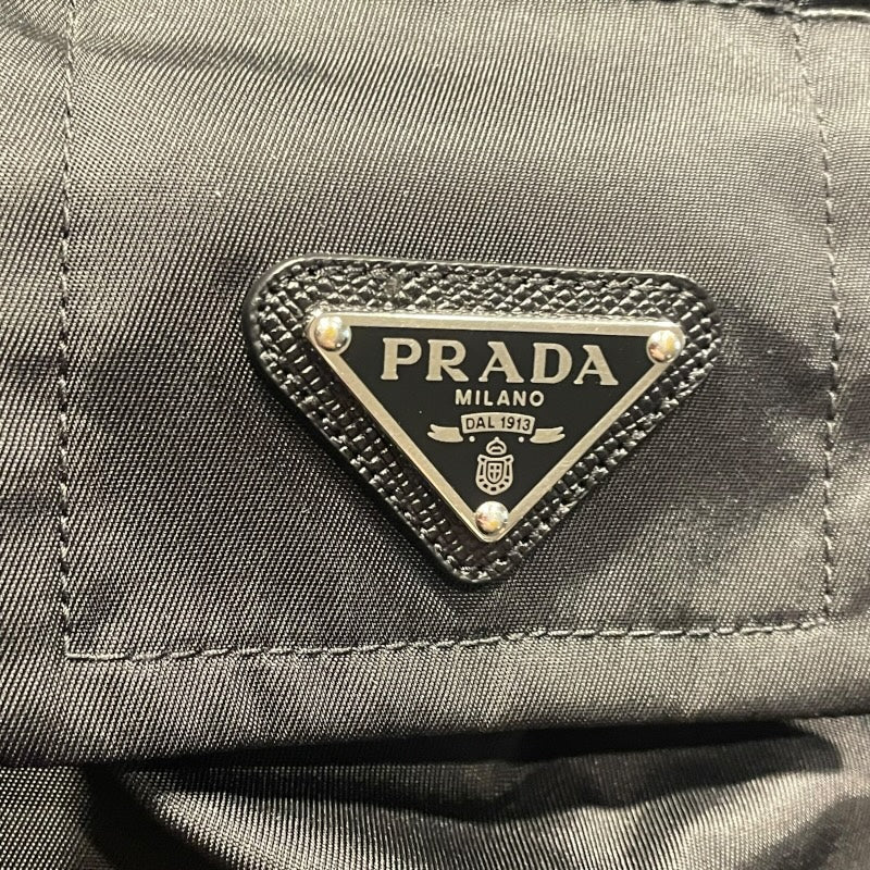 プラダ PRADA RE-NYLON ナイロンカーゴベスト SGC449 ブラック ナイロン メンズ ベスト