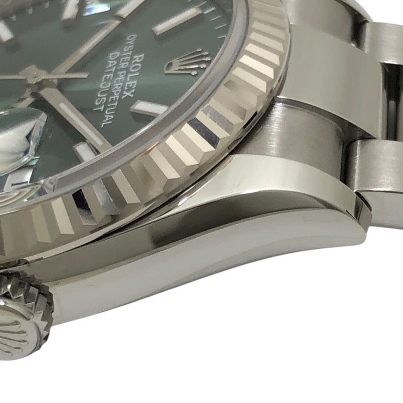ロレックス ROLEX デイトジャスト36 ランダムシリアル 126234 ミントグリーン オイスターブレス SS/K18WG メンズ 腕時計