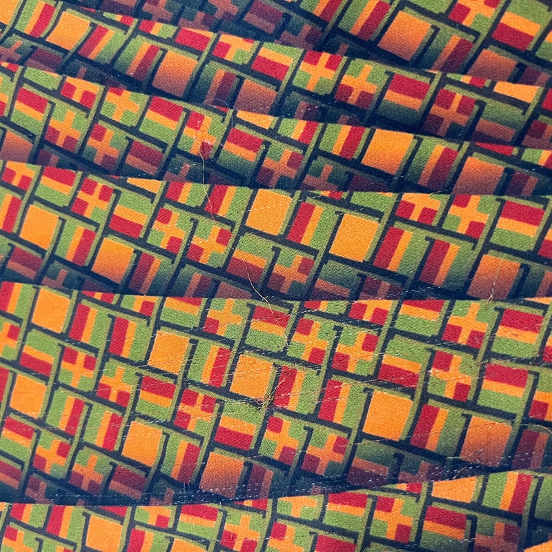 エルメス HERMES 総柄シルクトップス 38 オレンジ シルク/ウール レディース ブラウス