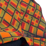 エルメス HERMES 総柄シルクトップス 38 オレンジ シルク/ウール レディース ブラウス