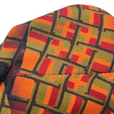 エルメス HERMES 総柄シルクトップス 38 オレンジ シルク/ウール レディース ブラウス