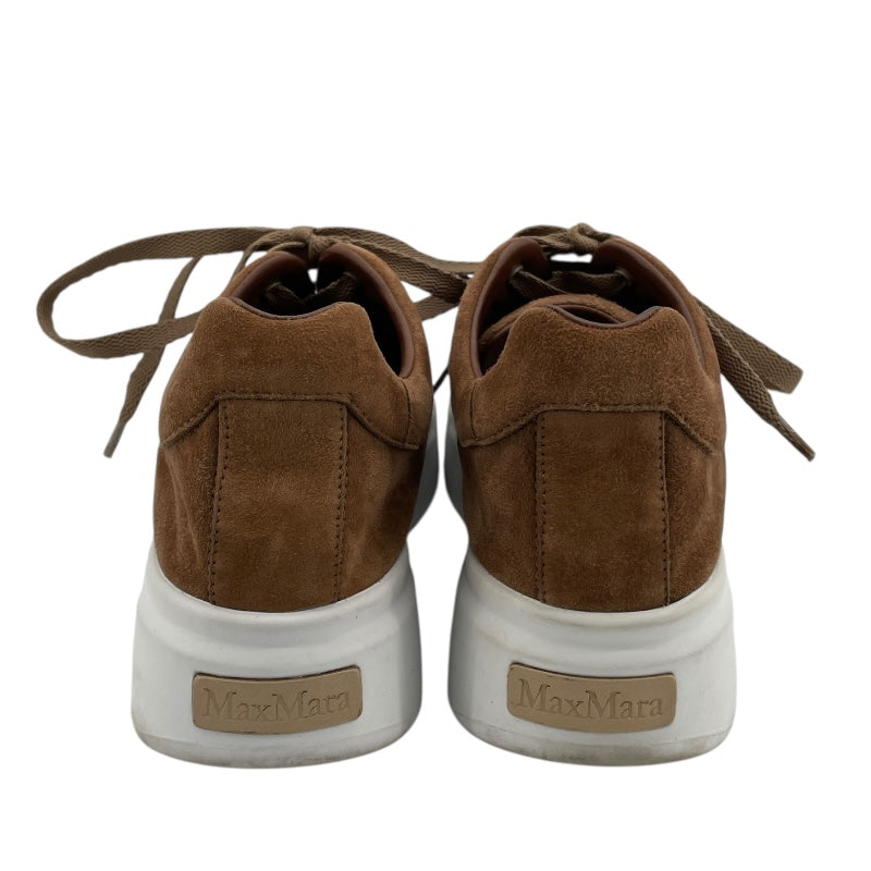 マックスマーラ Max Mara MAXISF スエード ローカットスニーカー M23A101 ブラウン レザー レディース スニーカー