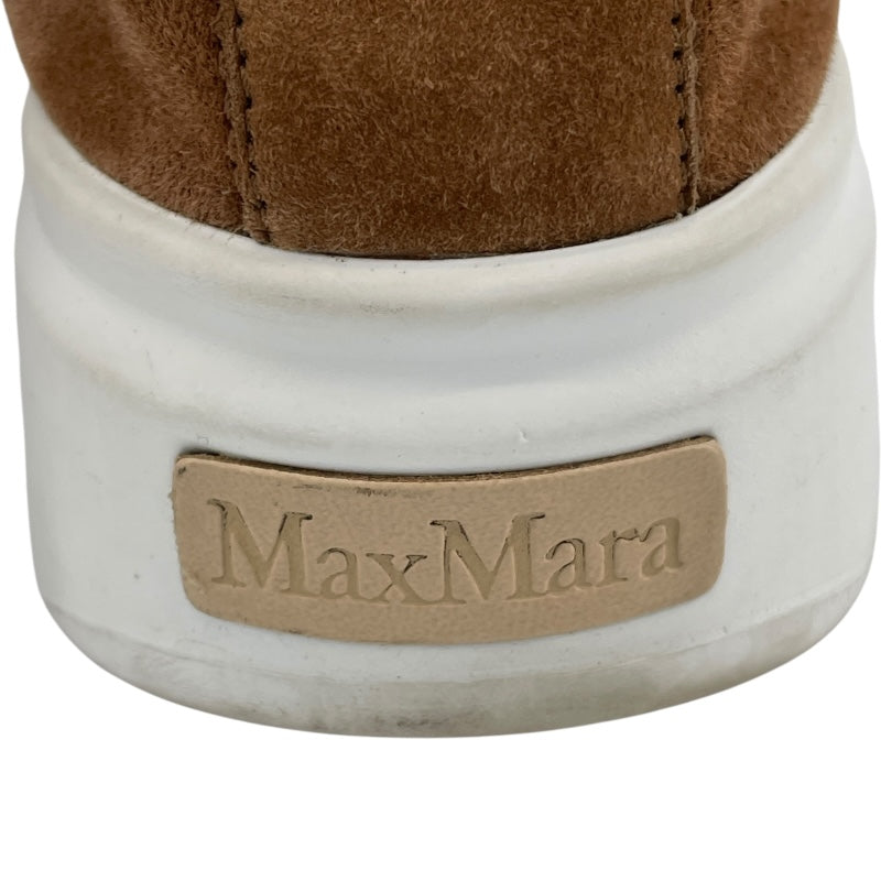 マックスマーラ Max Mara MAXISF スエード ローカットスニーカー M23A101 ブラウン レザー レディース スニーカー