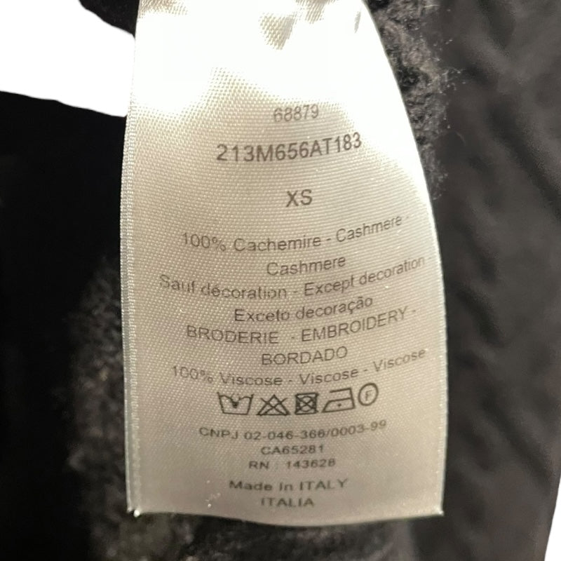クリスチャン・ディオール Christian Dior CDロゴカシミヤケーブルニットセーター 213M656AT183 ブラック カシミヤ メンズ ニット