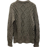 クリスチャン・ディオール Christian Dior CDロゴカシミヤケーブルニットセーター 213M656AT183 ブラック カシミヤ メンズ ニット