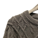 クリスチャン・ディオール Christian Dior CDロゴカシミヤケーブルニットセーター 213M656AT183 ブラック カシミヤ メンズ ニット