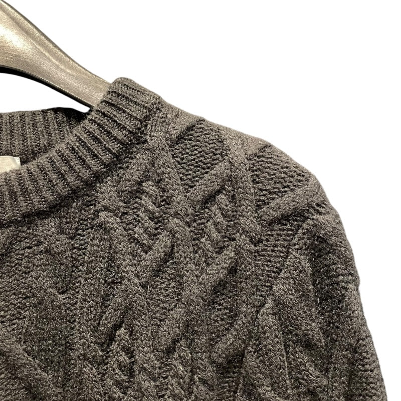 クリスチャン・ディオール Christian Dior CDロゴカシミヤケーブルニットセーター 213M656AT183 ブラック カシミヤ メンズ ニット