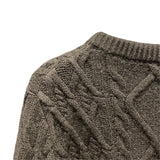 クリスチャン・ディオール Christian Dior CDロゴカシミヤケーブルニットセーター 213M656AT183 ブラック カシミヤ メンズ ニット