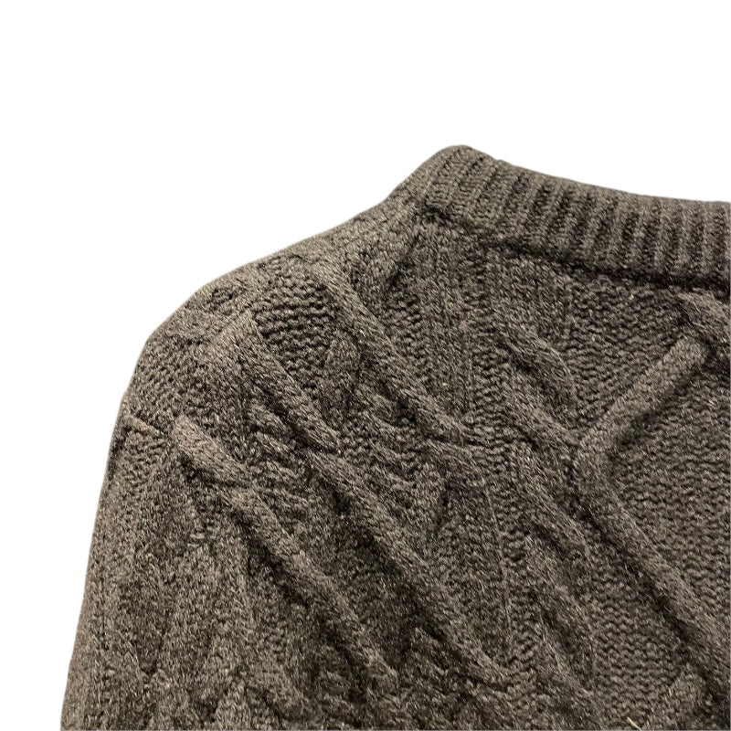 クリスチャン・ディオール Christian Dior CDロゴカシミヤケーブルニットセーター 213M656AT183 ブラック カシミヤ メンズ ニット