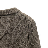 クリスチャン・ディオール Christian Dior CDロゴカシミヤケーブルニットセーター 213M656AT183 ブラック カシミヤ メンズ ニット