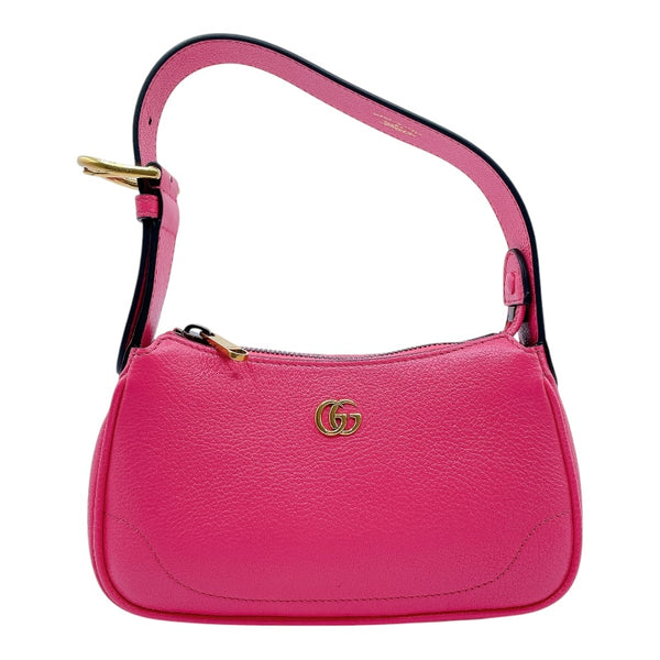 グッチ GUCCI GGマーモントアフロディーテミニショルダー 739076 ピンク　GD金具 レザー レディース ハンドバッグ