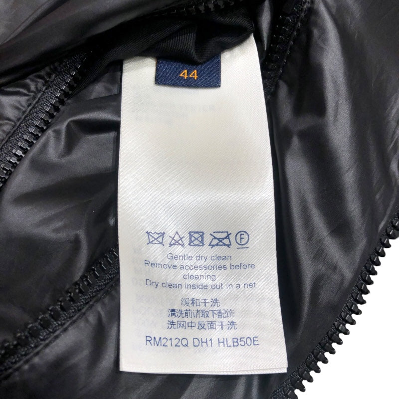 ルイ・ヴィトン LOUIS VUITTON モノグラムフラワー キルテッドダウンジャケット HLB50E ブラック ポリエステル メンズ ダウンジャケット