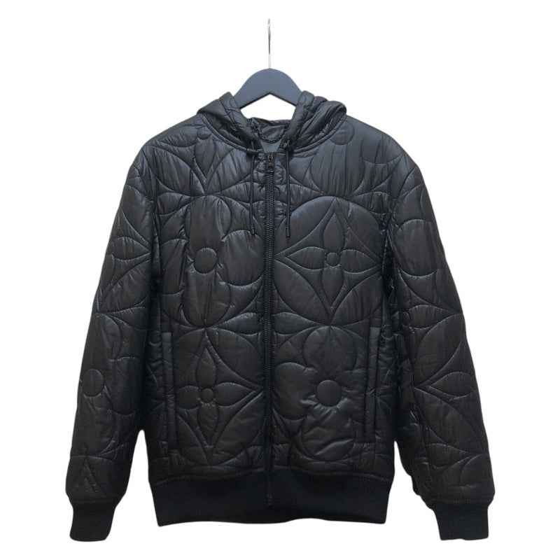 ルイ・ヴィトン LOUIS VUITTON モノグラムフラワー キルテッドダウンジャケット HLB50E ブラック ポリエステル メンズ ダウンジャケット