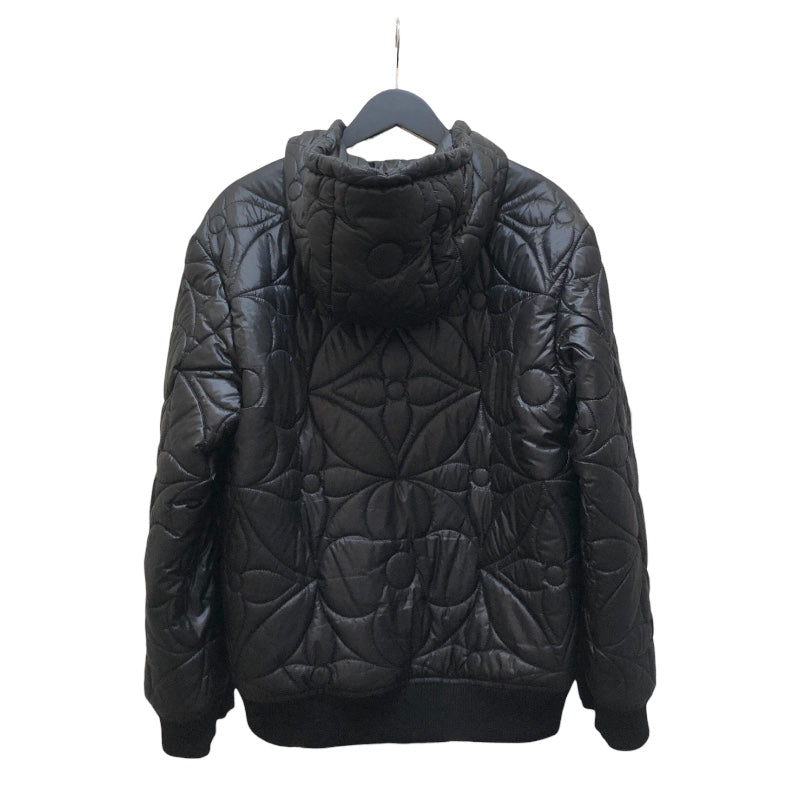 ルイ・ヴィトン LOUIS VUITTON モノグラムフラワー キルテッドダウンジャケット HLB50E ブラック ポリエステル メンズ ダウンジャケット