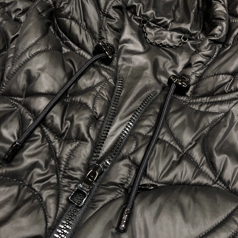 ルイ・ヴィトン LOUIS VUITTON モノグラムフラワー キルテッドダウンジャケット HLB50E ブラック ポリエステル メンズ ダウンジャケット