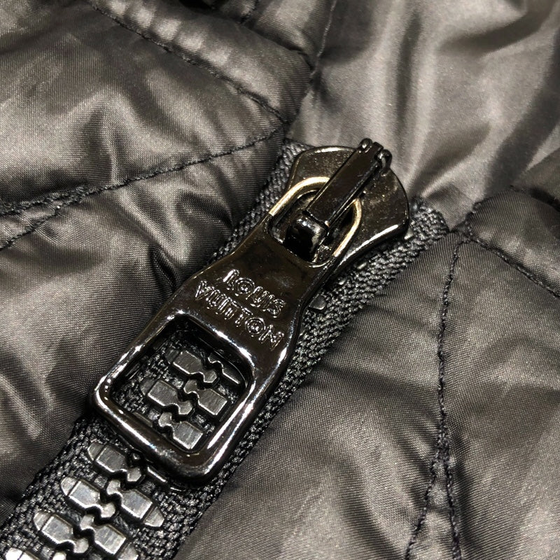 ルイ・ヴィトン LOUIS VUITTON モノグラムフラワー キルテッドダウンジャケット HLB50E ブラック ポリエステル メンズ ダウンジャケット