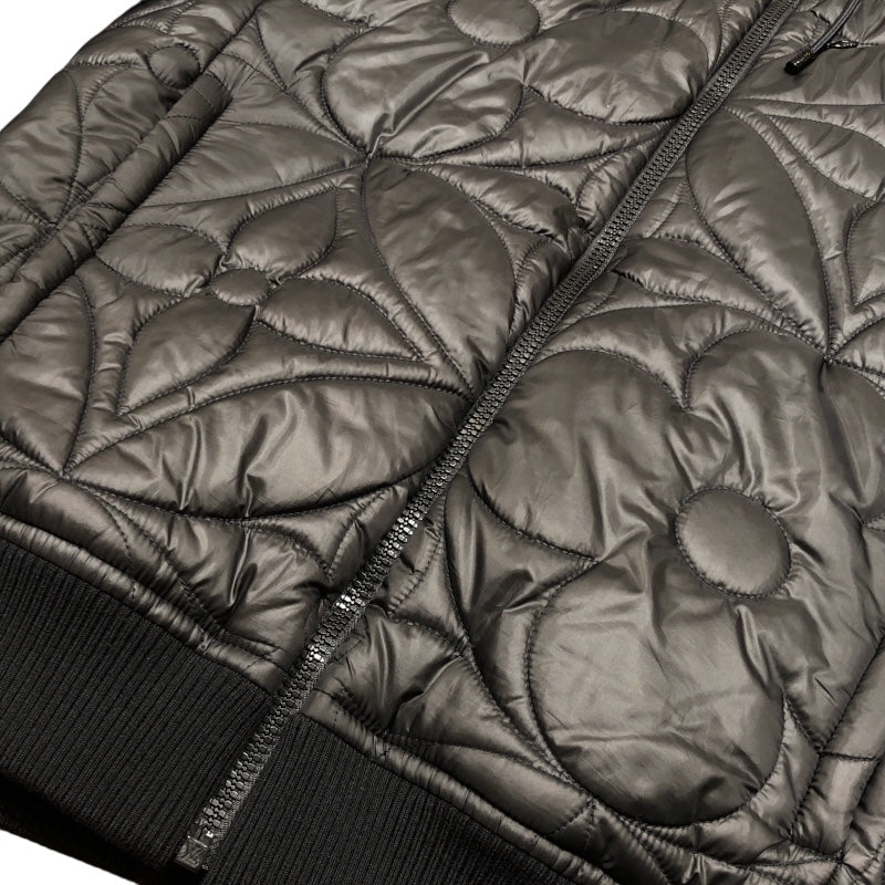 ルイ・ヴィトン LOUIS VUITTON モノグラムフラワー キルテッドダウンジャケット HLB50E ブラック ポリエステル メンズ ダウンジャケット