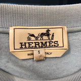 エルメス HERMES レザーパッチスウェットシャツ コットン メンズ スウェット