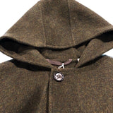 バーバリー BURBERRY カシミヤ混フード付コート グリーン 面料95ウール5 レディース その他アウター