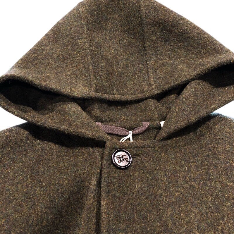 バーバリー BURBERRY カシミヤ混フード付コート グリーン 面料95ウール5 レディース その他アウター