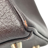 エルメス HERMES ケリー32 □F刻印　(2002年製) ショコラ　シルバー金具 シェーブル レディース ハンドバッグ