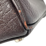エルメス HERMES ケリー32 □F刻印　(2002年製) ショコラ　シルバー金具 シェーブル レディース ハンドバッグ