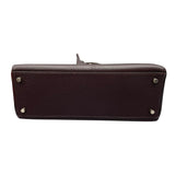 エルメス HERMES ケリー32 □F刻印　(2002年製) ショコラ　シルバー金具 シェーブル レディース ハンドバッグ
