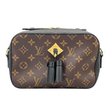 ルイ・ヴィトン LOUIS VUITTON サントンジュ M43555 ブラウン/ノワール　ゴールド金具 モノグラム レディース ショルダーバッグ
