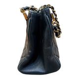 シャネル CHANEL マトラッセチェーンショルダーバッグ ブラック　GD金具 ラム レディース ショルダーバッグ