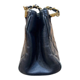 シャネル CHANEL マトラッセチェーンショルダーバッグ ブラック　GD金具 ラム レディース ショルダーバッグ