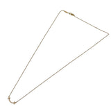 ティファニー TIFFANY＆CO Tスマイル ダイヤネックレスミニ ピンクゴールド Au750 ダイヤモンド ジュエリー