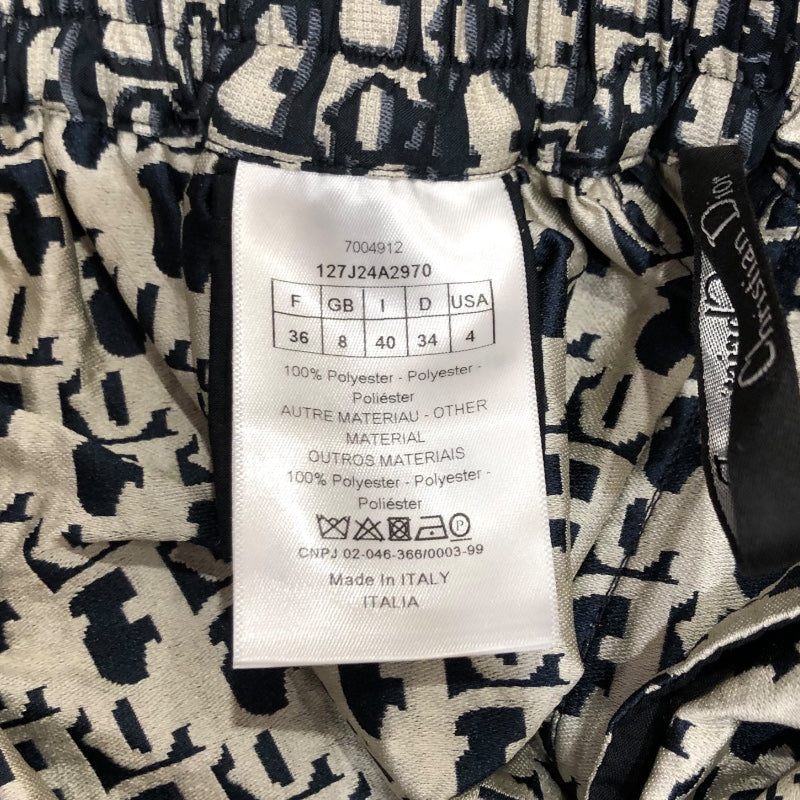 クリスチャン・ディオール Christian Dior ロングスカート 127J24A2970 ネイビー ポリエステル ポリエステル レディース ロングスカート