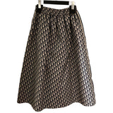 クリスチャン・ディオール Christian Dior ロングスカート 127J24A2970 ネイビー ポリエステル ポリエステル レディース ロングスカート