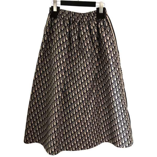 クリスチャン・ディオール Christian Dior ロングスカート 127J24A2970 ネイビー ポリエステル ポリエステル レディース ロングスカート