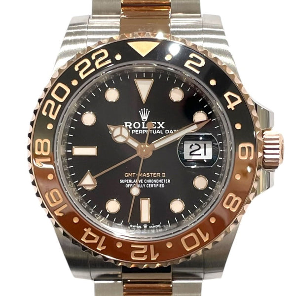 ロレックス ROLEX GMTマスターⅡ 126711CHNR ブラック PG/SS 自動巻き メンズ 腕時計