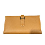 エルメス HERMES ベアンスフレ T刻印 ゴールド/SV金具 エプソン メンズ 長財布