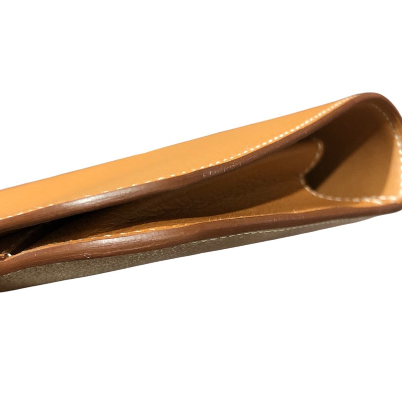 エルメス HERMES ドゴンGM W刻印 ゴールド/SV金具 エヴァーカラー メンズ 長財布